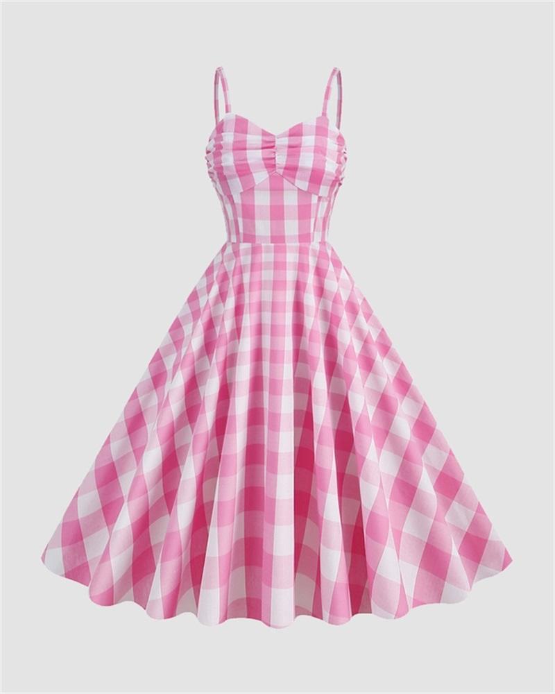 Dreamland Picnic Flare Gingham Dress