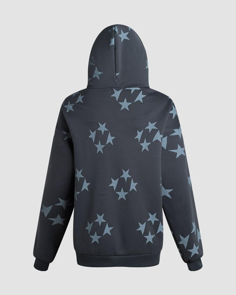 Star Squad Navy Zip Hoodie