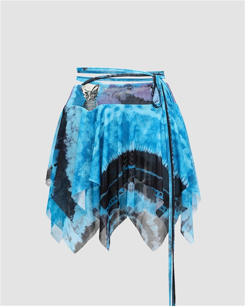 Watermarbled Butterfly Skirt