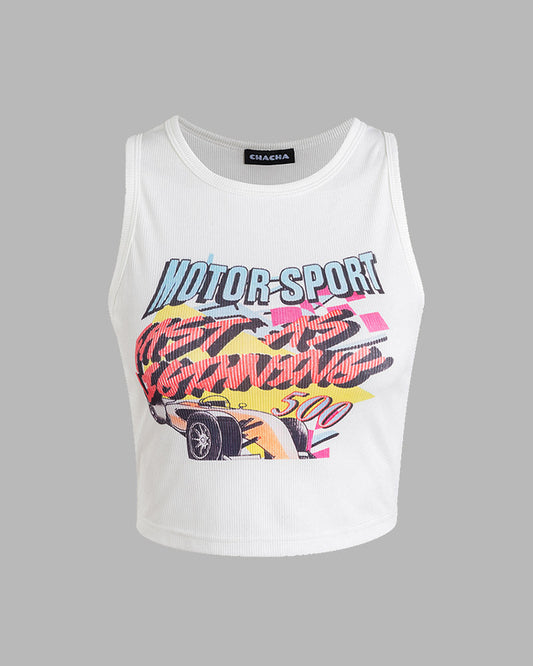 Motorsport Lightning Tank Top