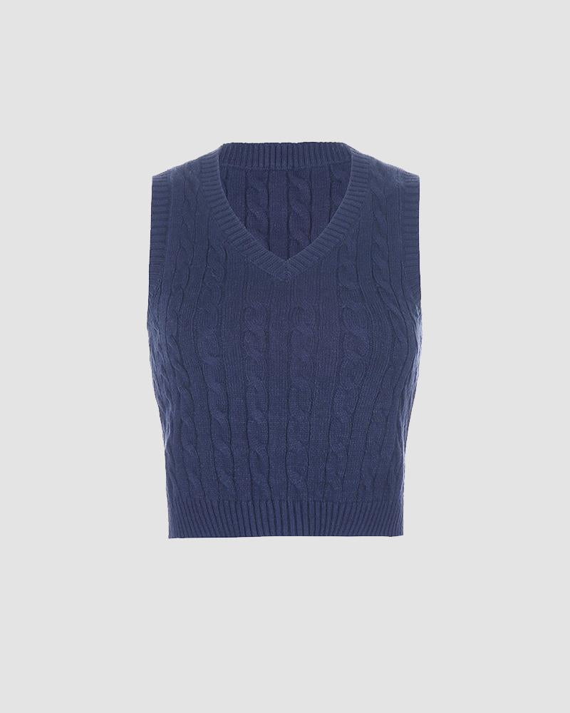 Oxford Cable Vest Top