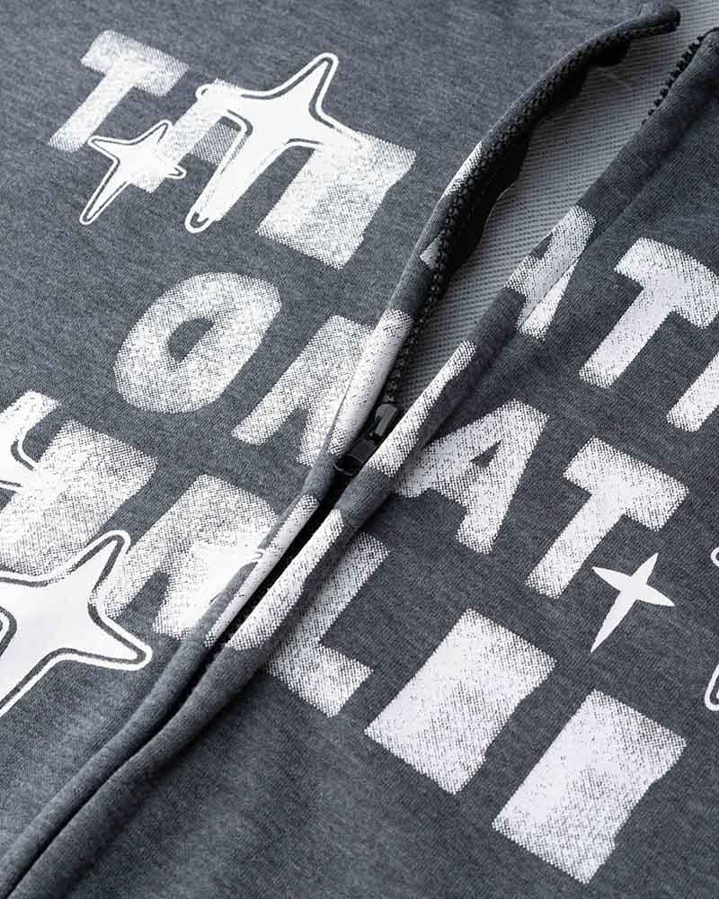 Volitant Graphic Smudge Zip Hoodie