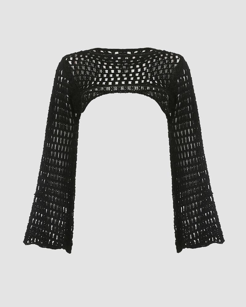 Big Deal Crochet Arm Warmers Top