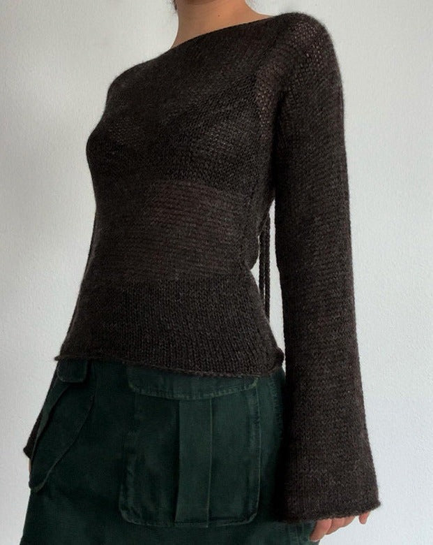 Vintage Bell Sleeves Sweater