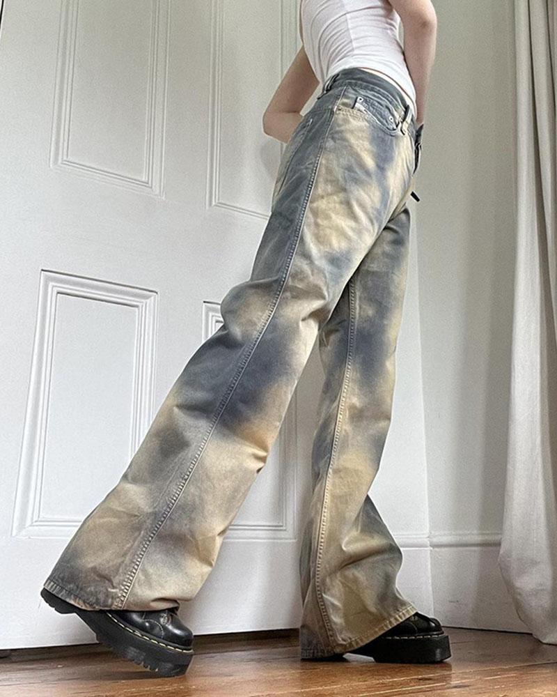 Irregular Gradients Jeans