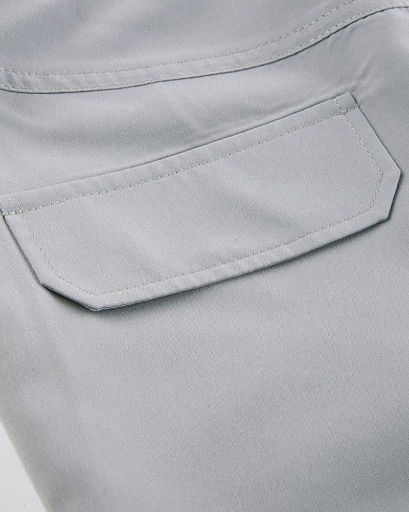 Strap Detail Pocket Loose Cargo Pants