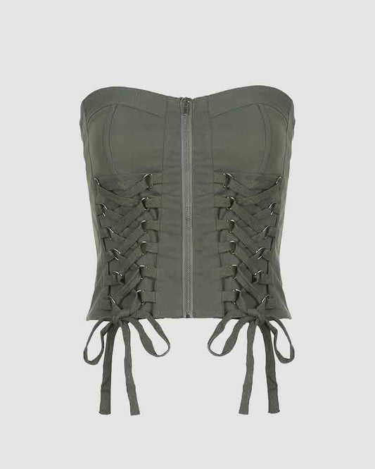 Olive Knolls Corset Top