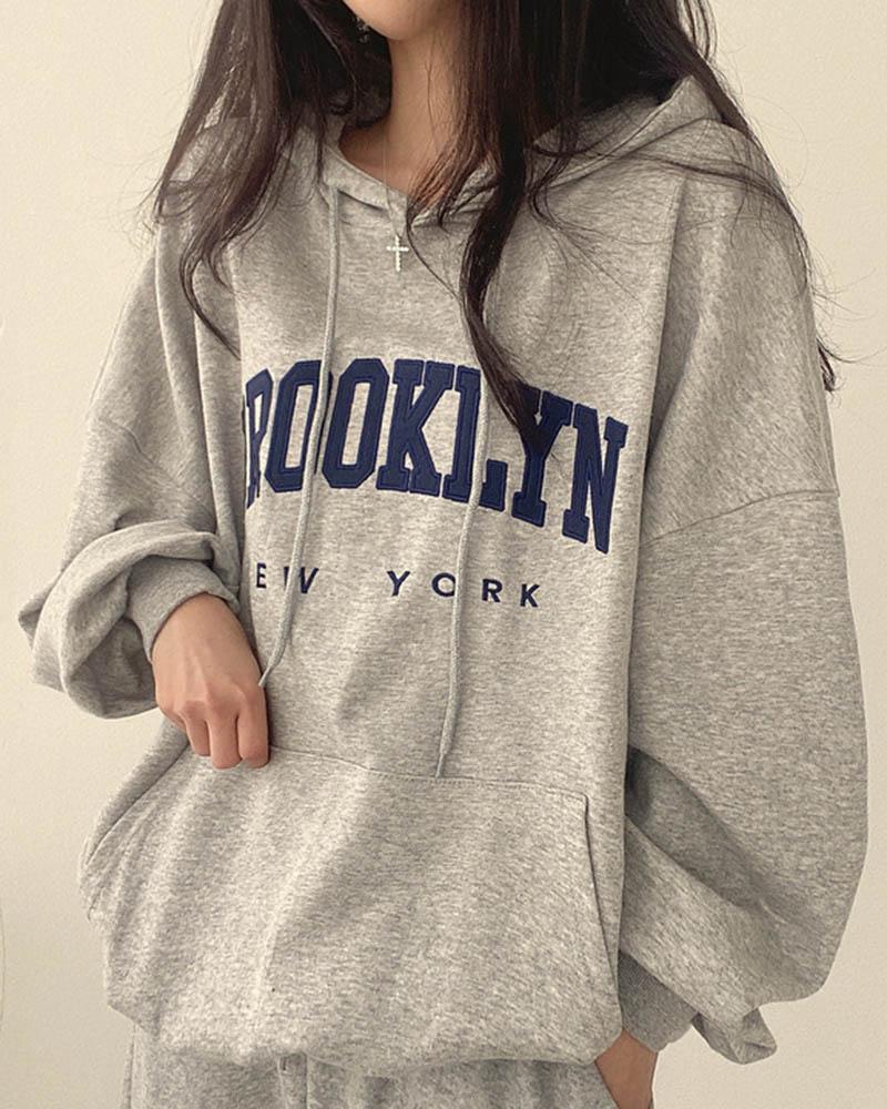 Brooklyn Retro Casual Hoodie