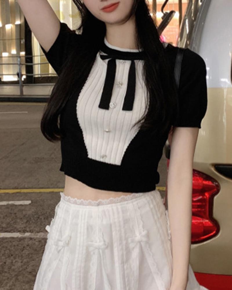 K-Pop Style Coachella Princess Knit Top