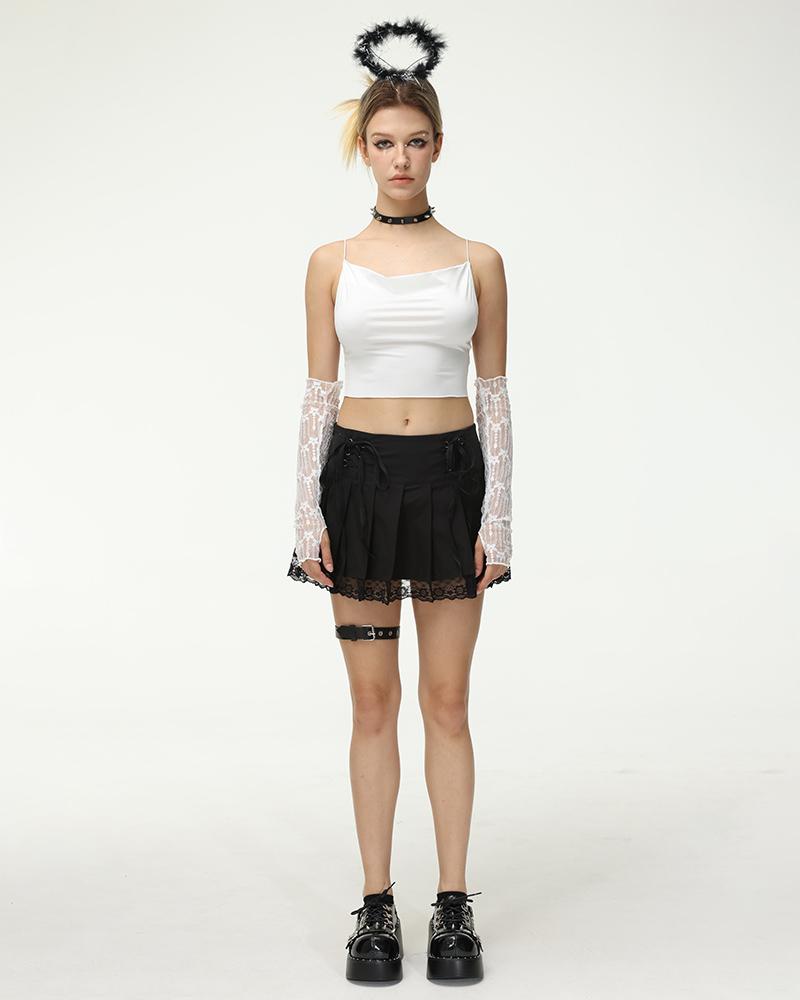 Meta High Waisted Lace Skirt