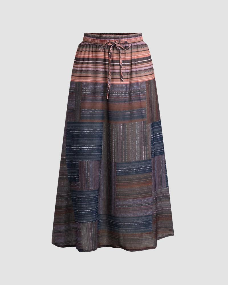 Bohemian Reading Patch Skirt