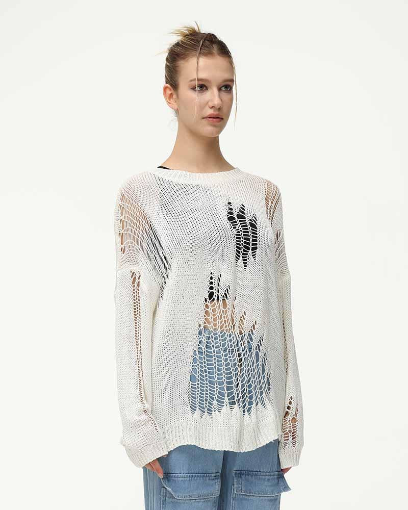 Retrorism Portals Tear Knit Jumper