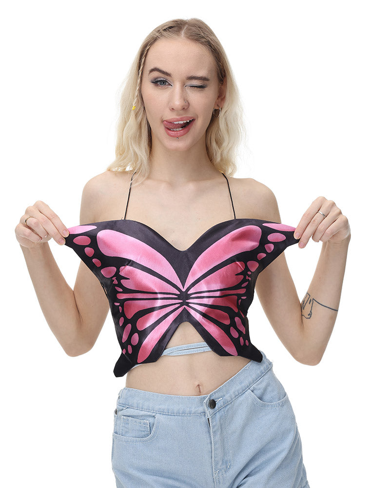 Scarlet Butterfly Top