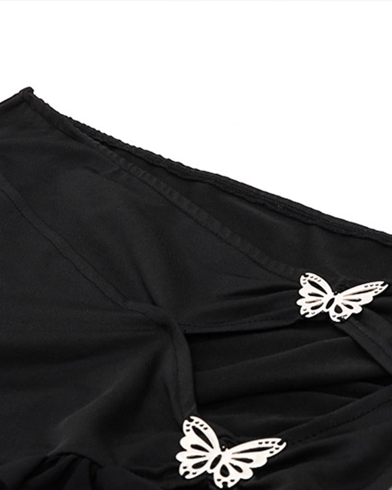 Futures Butterfly Ruffle Bow Skirt