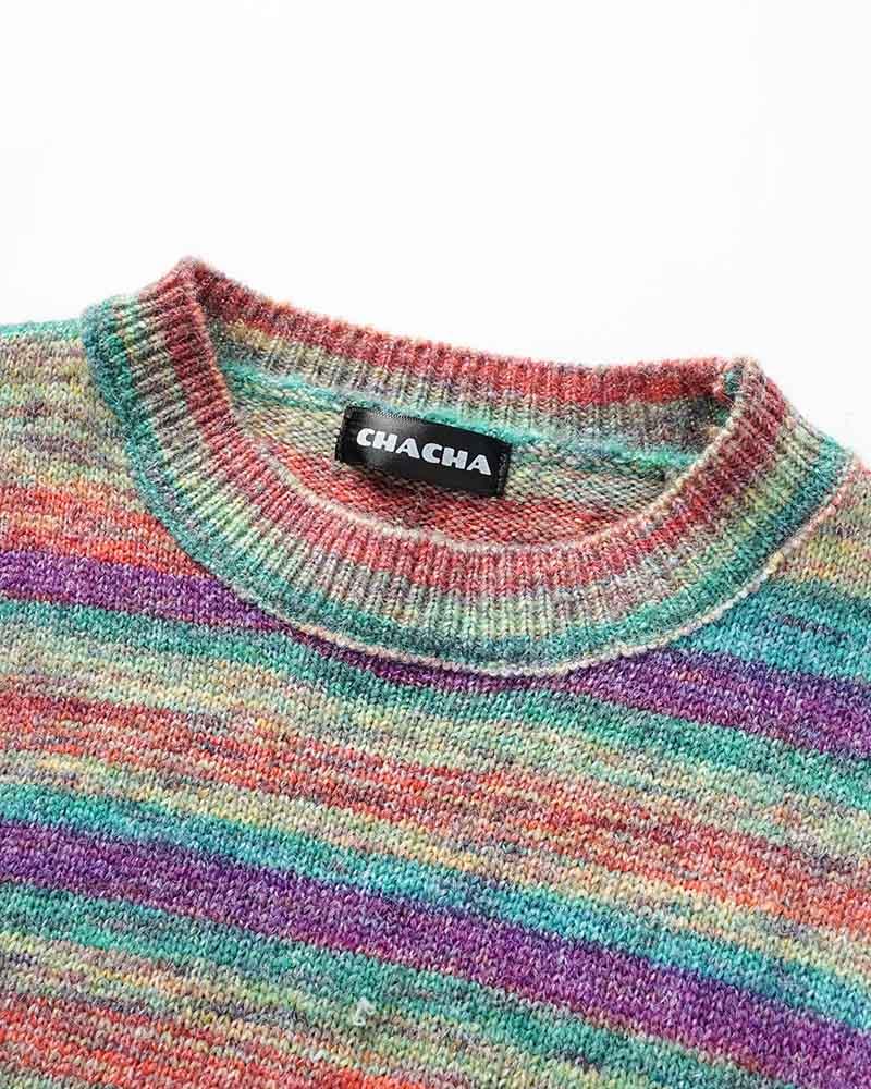 Rainbowscope Knit Flare Sweater