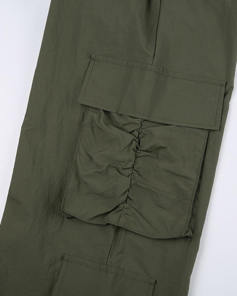 Crystalline Oversized Cargo Pants