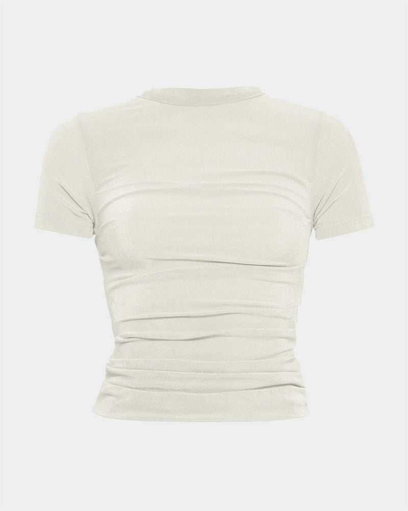 Pleated Casual T-shirt