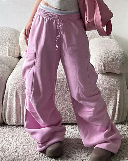 Large Pocket Casual Oversized Sweatpants