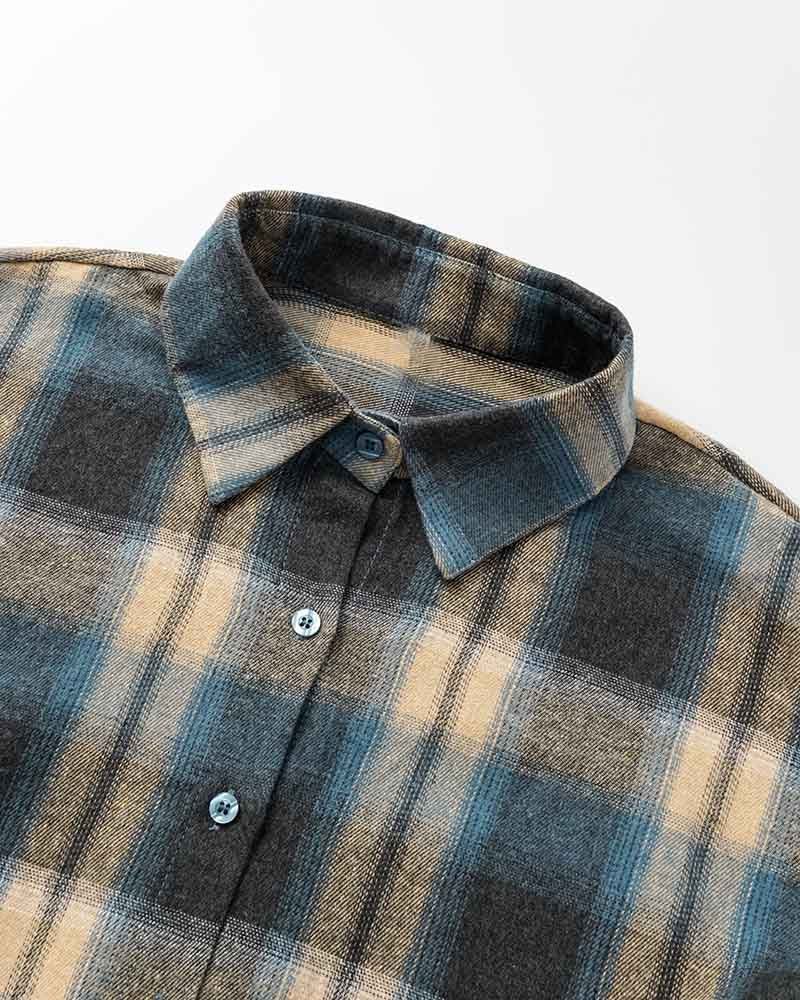 Plaid Pattern Long-Sleeve Shirt