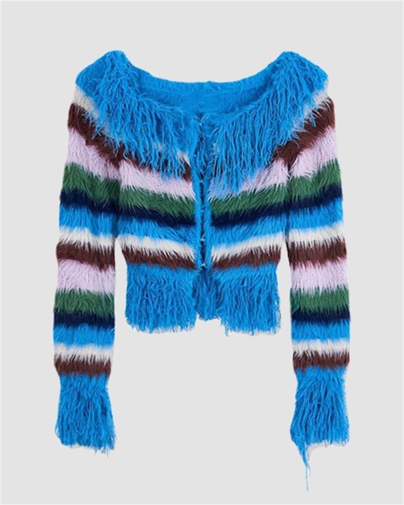 Walsder Shore Knit Fluff Top