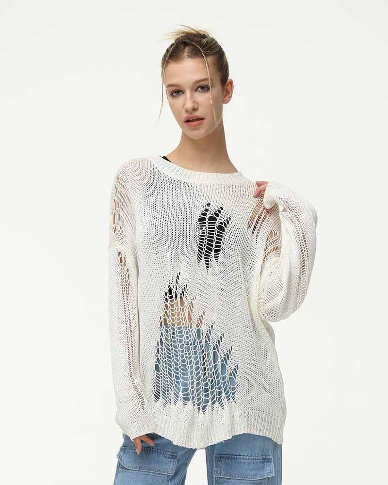 Retrorism Portals Tear Knit Jumper