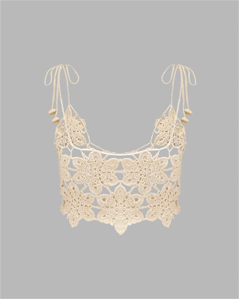 Eckleche Lace Crop Top