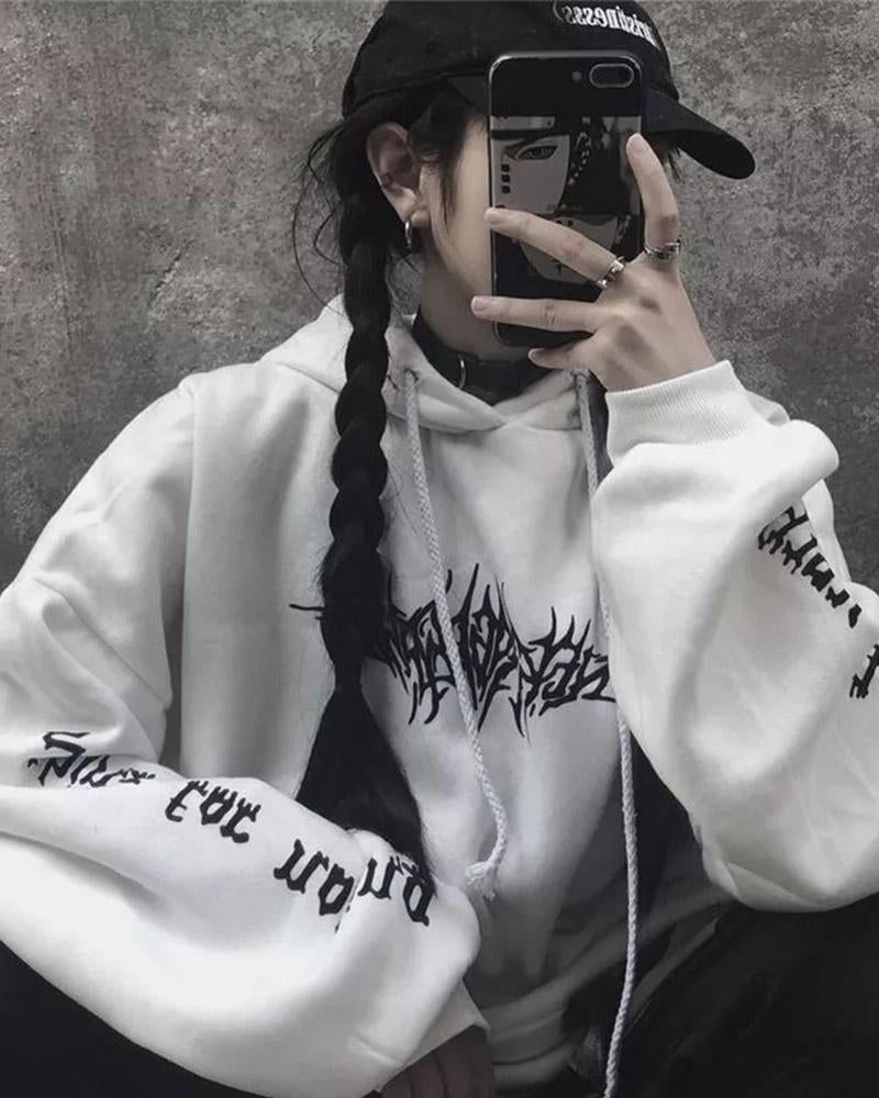 Grunge Letters Hoodie