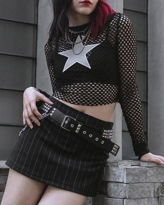 Rockgue Star Mesh Top