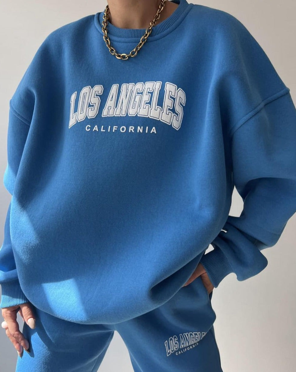 LOS ANGELES Fleece Tracksuit Set