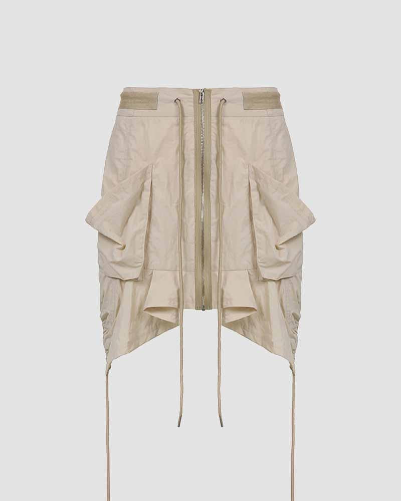 Utility Shoestring Cargo Skirt