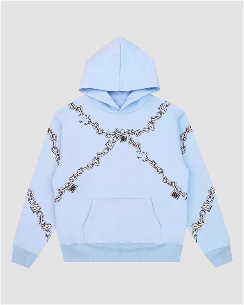 Metal Chain Reflective Hoodie