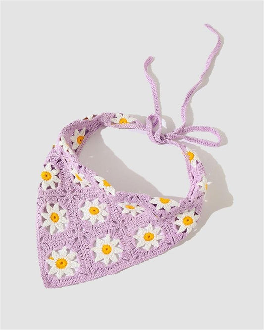 Dear Daisy Crochet Head Scarf