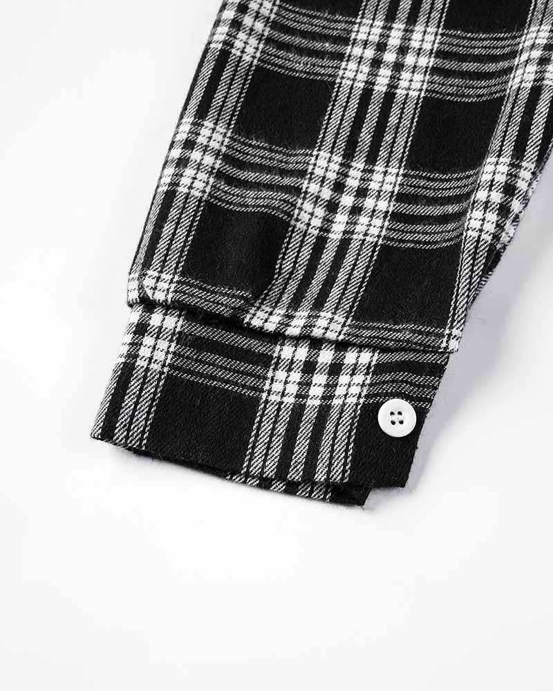 Tunder Easy Oversized Plaid Shirt