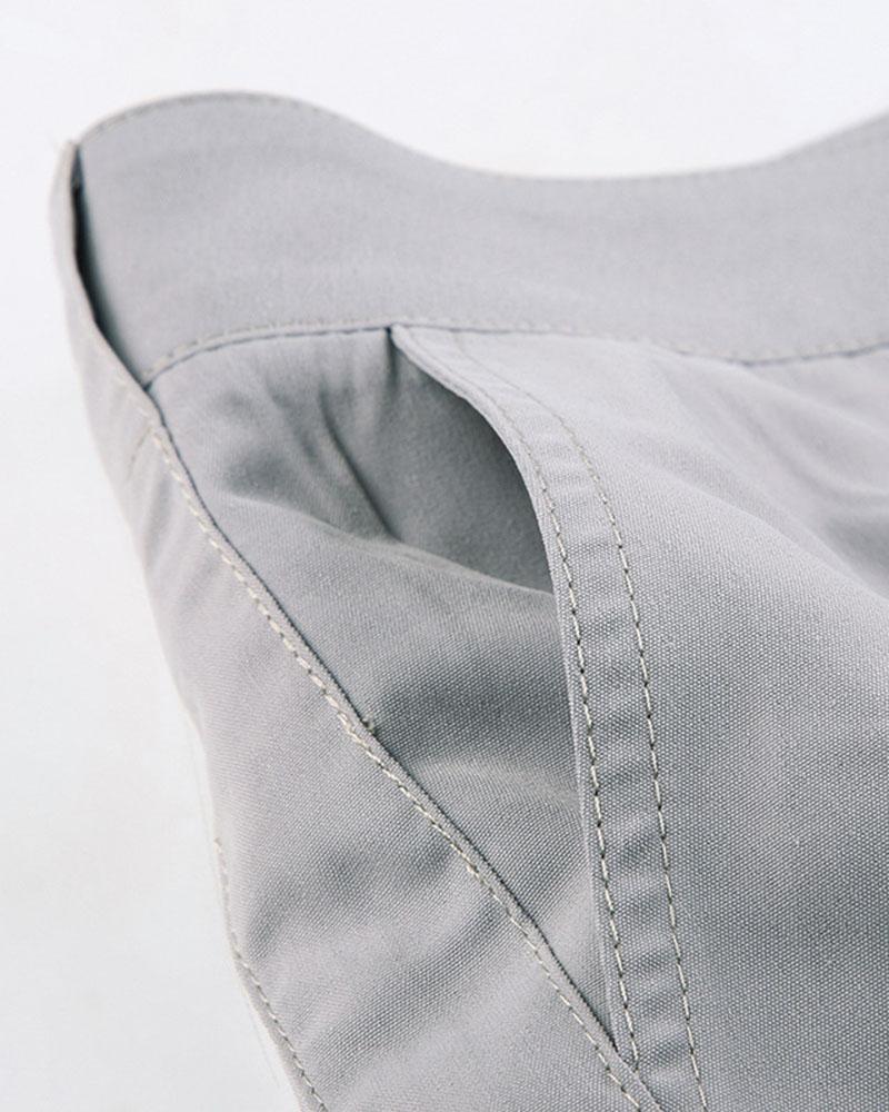 Strap Detail Pocket Loose Cargo Pants