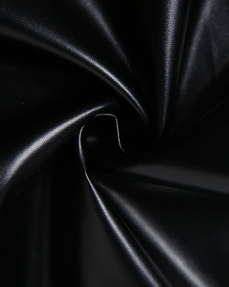 Lace Up Peekaboo PU Pants