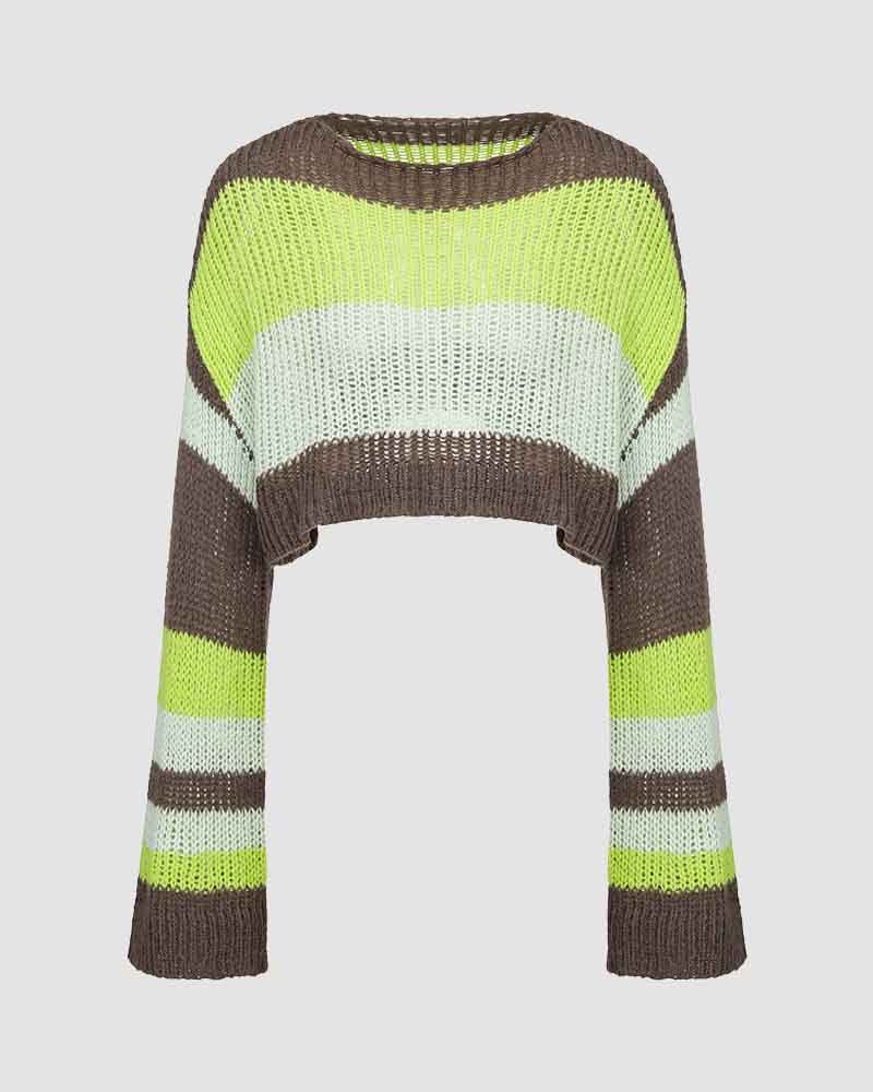 Acrid Ethos Cropped Knit Jumper