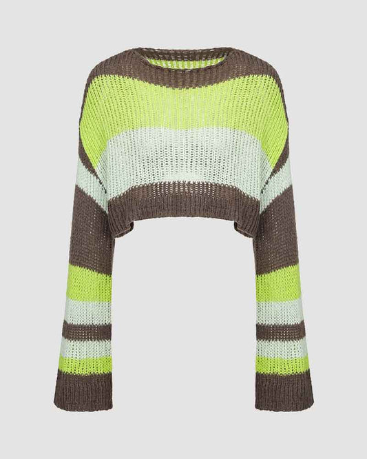 Acrid Ethos Cropped Knit Jumper