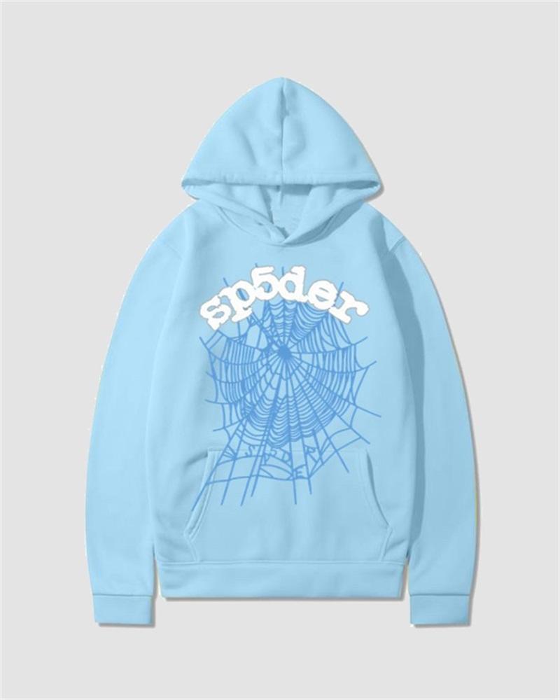 Letter Spider Print Hoodie