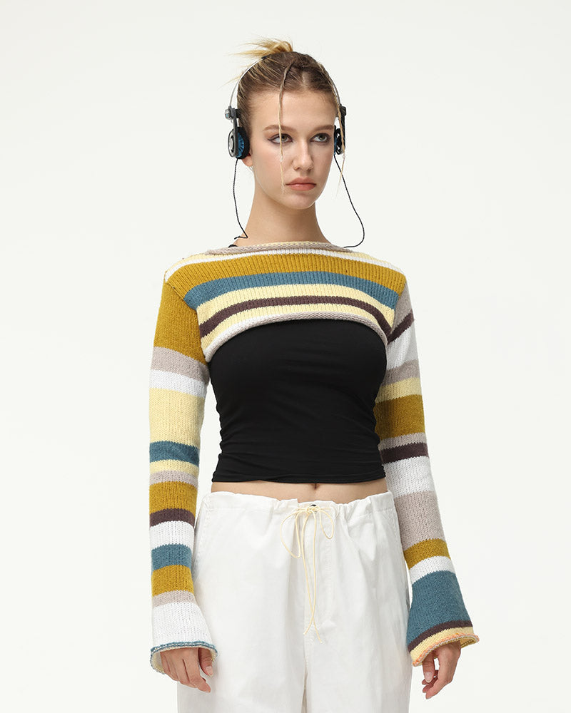 Marais Fall Cozy Knit Mini Cropped Top