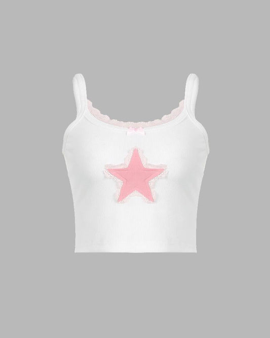 Midbury Rugged Star Crop Tank Top