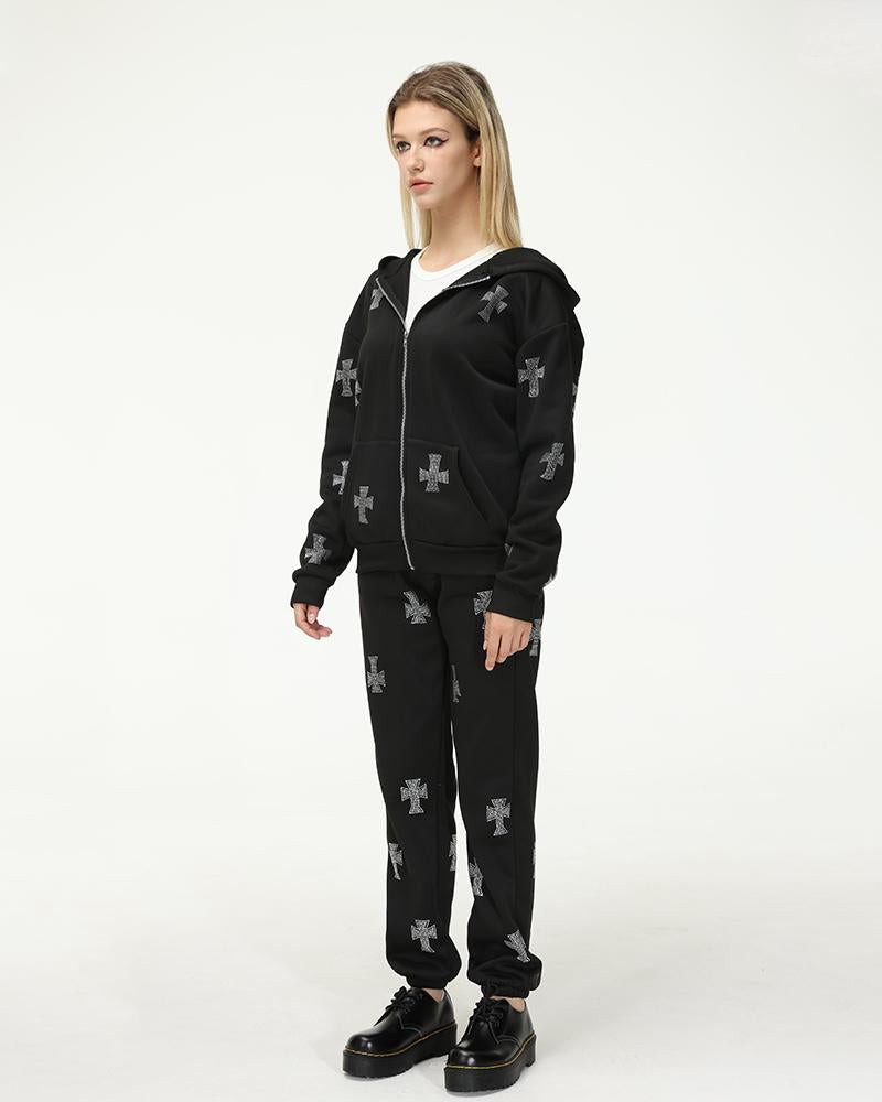 Machina Embellished Cross Track Pants