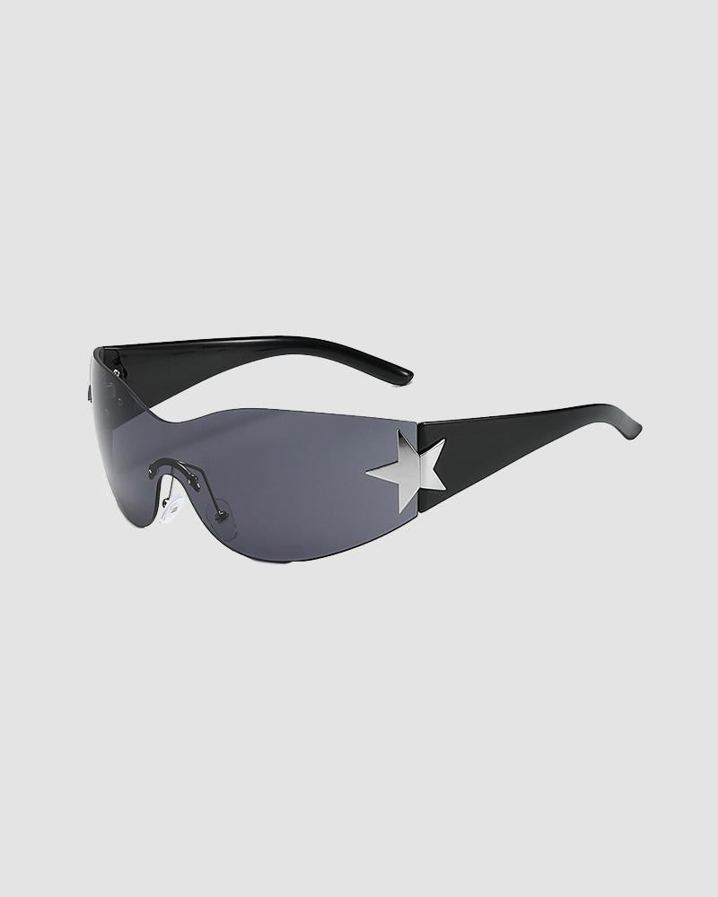 90s Star Wrap Sunglasses