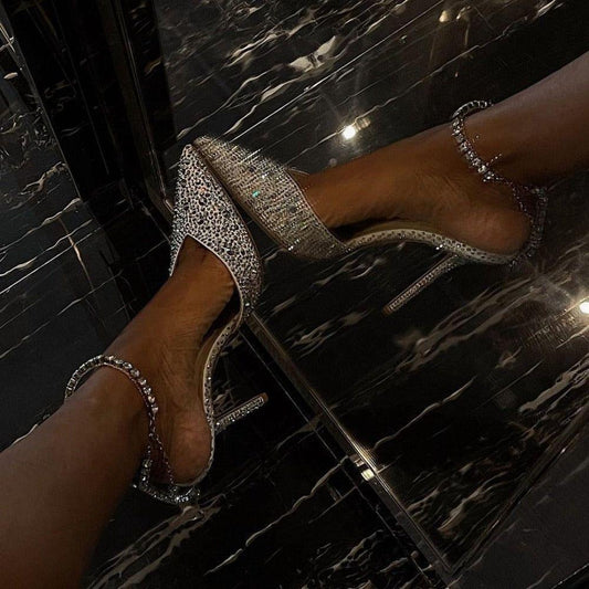 Bling Bling Crystal Sparkle Jewelry Heels