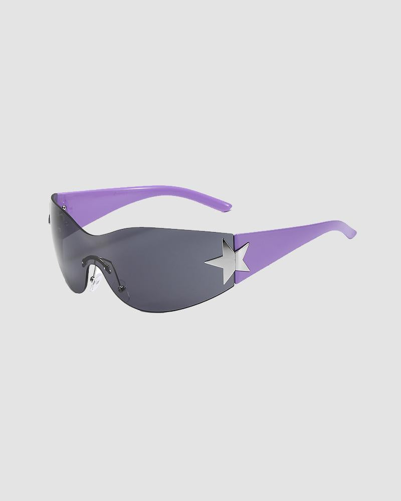 90s Star Wrap Sunglasses