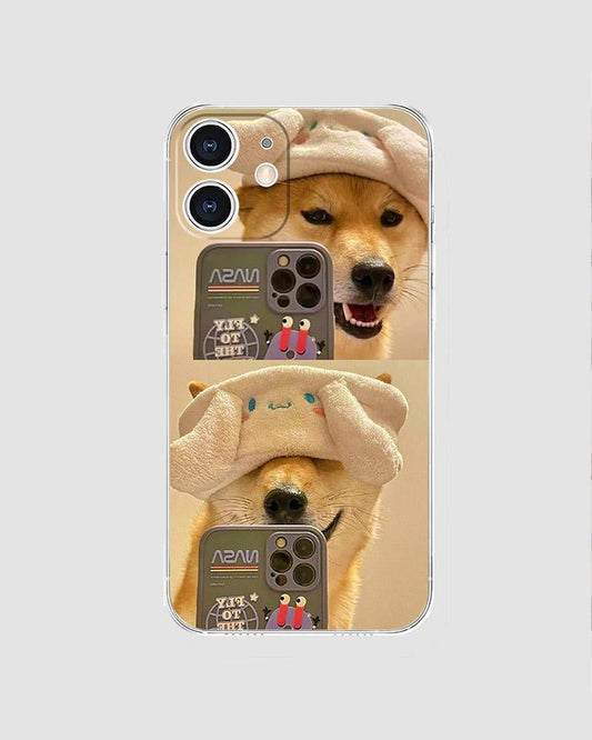 Shiba Inu Selfie iPhone Case