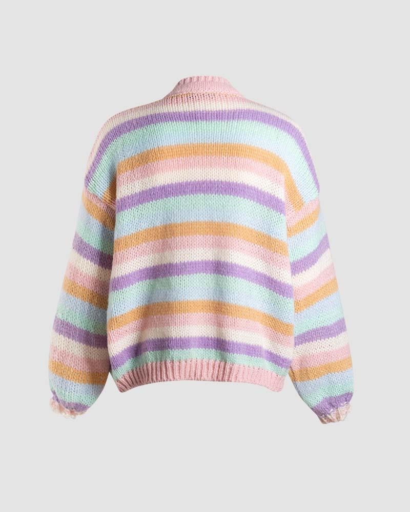 Prystie Pastel Knit Oversized Jumper