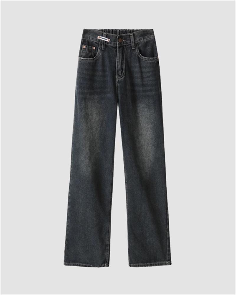 Acid Washed Baggy Boyfriend Jeans