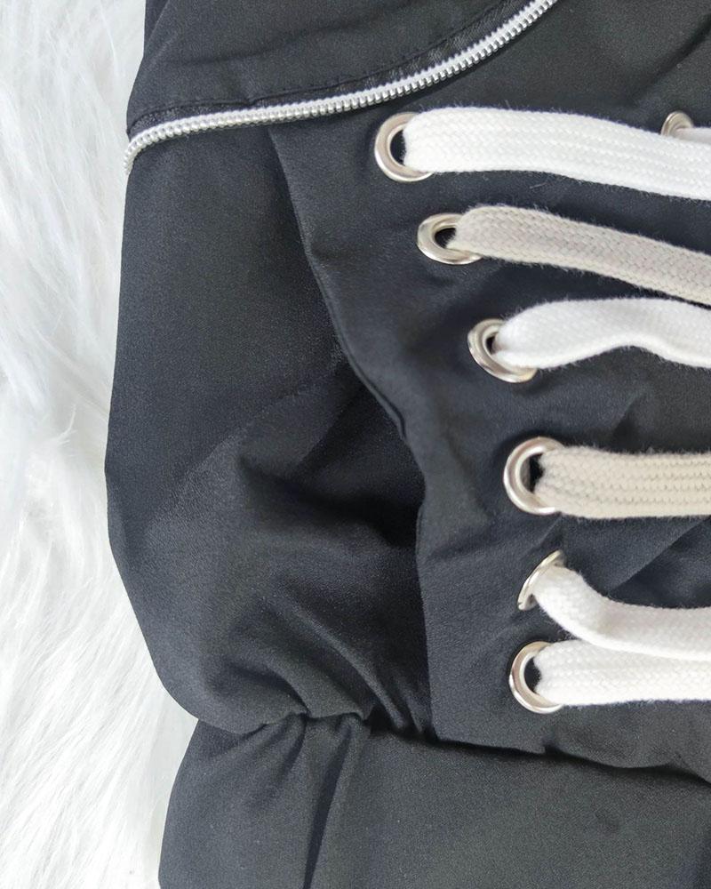 Shoelace Configuration Skirt