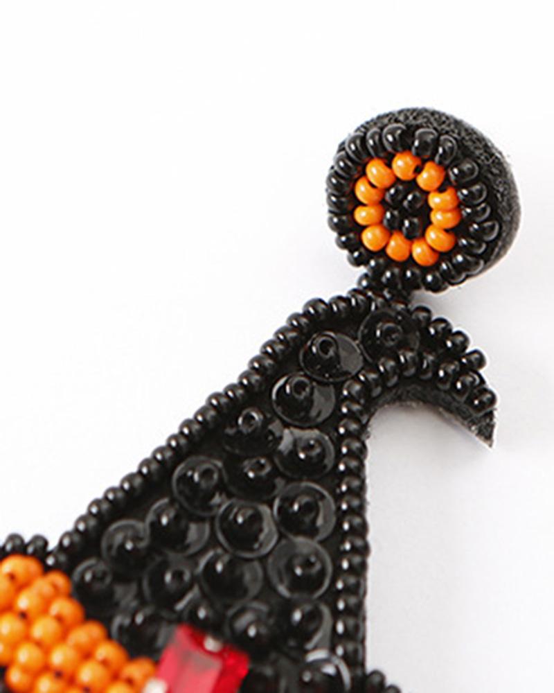 Halloween Pumpkin Witchcraft Earrings