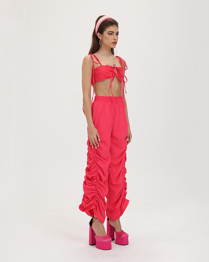 Fiesta Statement Ruched Coord Pants